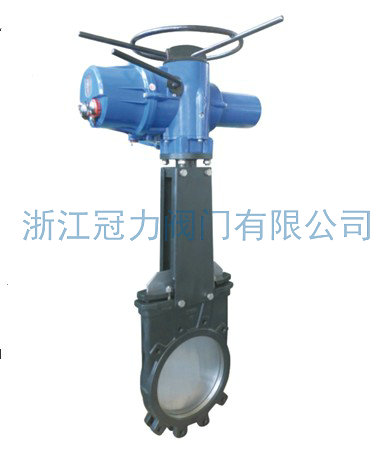 電動刀型閘閥：流體控制裝置